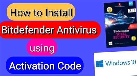 install bitdefender with activation key.
